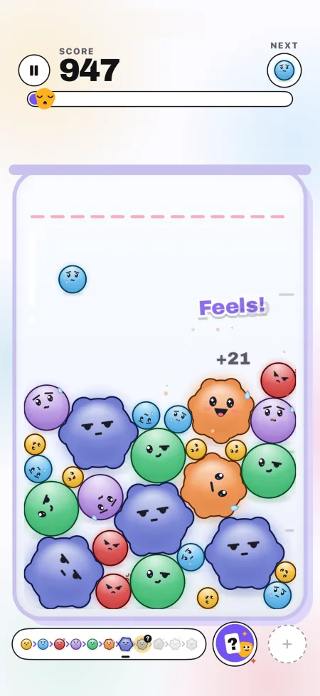 The Moods theme: soft glowing orbs